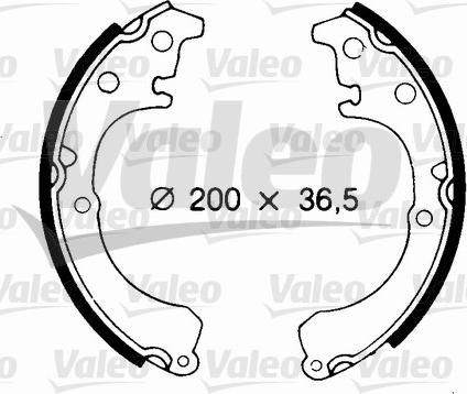 Valeo 562677 - Kit ganasce freno autozon.pro