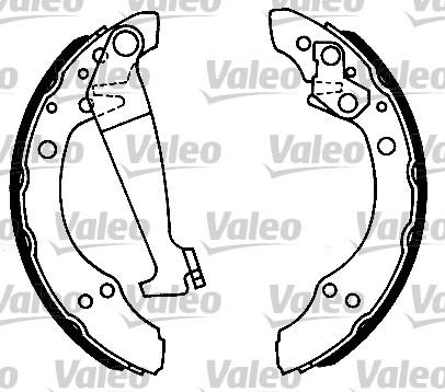 Valeo 562051 - Kit ganasce freno autozon.pro