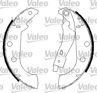 Valeo 562758 - Kit ganasce freno autozon.pro