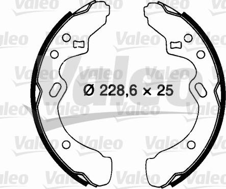 Valeo 562703 - Kit ganasce freno autozon.pro