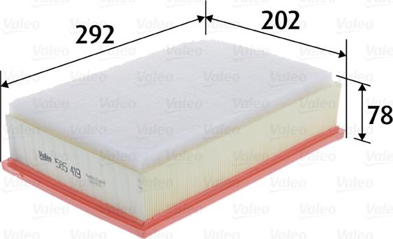 Valeo 585419 - Filtro aria autozon.pro