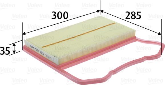 Valeo 585435 - Filtro aria autozon.pro