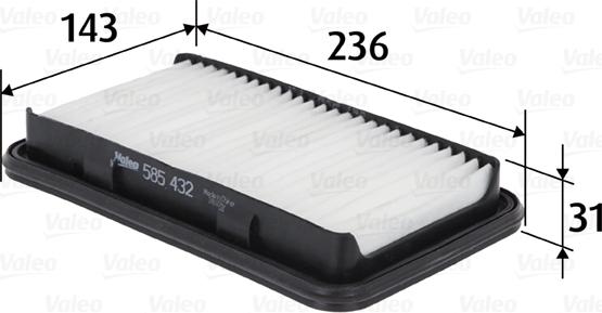 Valeo 585432 - Filtro aria autozon.pro