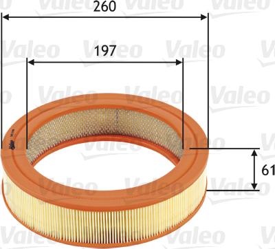 Valeo 585698 - Filtro aria autozon.pro