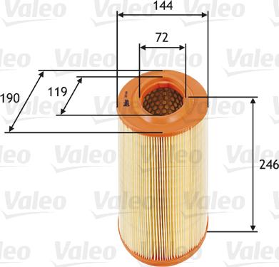 Valeo 585669 - Filtro aria autozon.pro