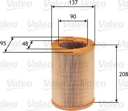 Valeo 585608 - Filtro aria autozon.pro