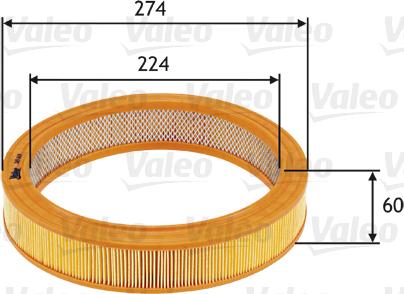 Valeo 585619 - Filtro aria autozon.pro