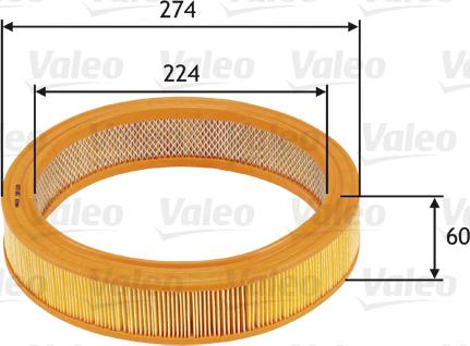 Valeo 585620 - Filtro aria autozon.pro