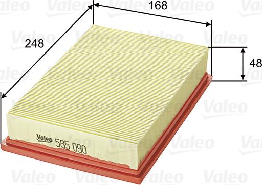 Valeo 585090 - Filtro aria autozon.pro