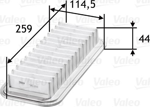 Valeo 585059 - Filtro aria autozon.pro