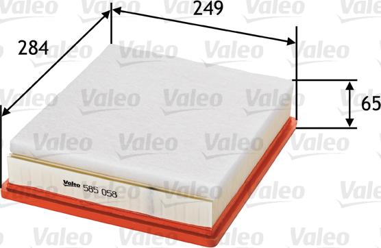 Valeo 585058 - Filtro aria autozon.pro