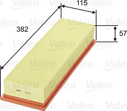 Valeo 585014 - Filtro aria autozon.pro