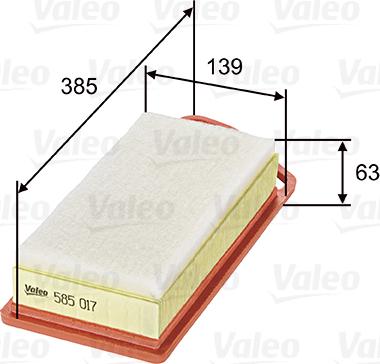 Valeo 585017 - Filtro aria autozon.pro