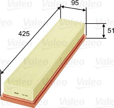 Valeo 585080 - Filtro aria autozon.pro