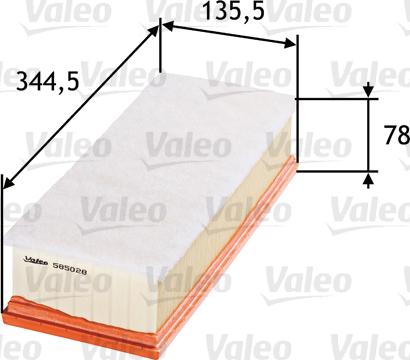 Valeo 585028 - Filtro aria autozon.pro