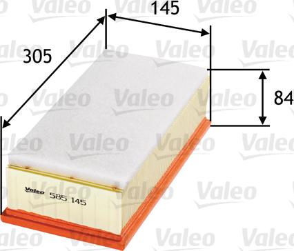 Valeo 585145 - Filtro aria autozon.pro