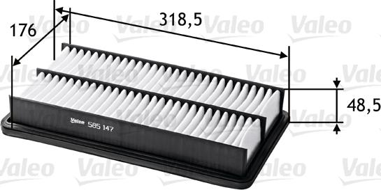 Valeo 585147 - Filtro aria autozon.pro