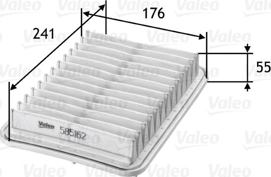 Valeo 585162 - Filtro aria autozon.pro