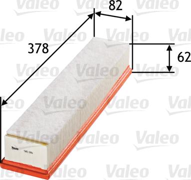 Valeo 585180 - Filtro aria autozon.pro