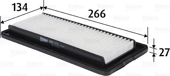 Valeo 585173 - Filtro aria autozon.pro