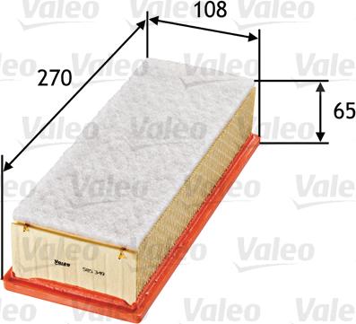 Valeo 585349 - Filtro aria autozon.pro