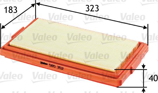 Valeo 585352 - Filtro aria autozon.pro