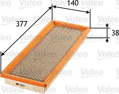 Valeo 585310 - Filtro aria autozon.pro