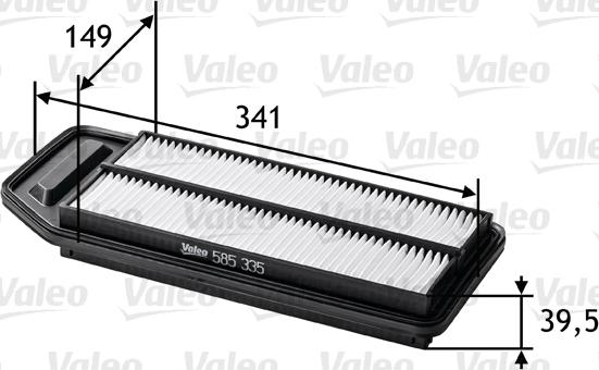 Valeo 585335 - Filtro aria autozon.pro