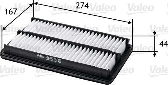 Valeo 585330 - Filtro aria autozon.pro