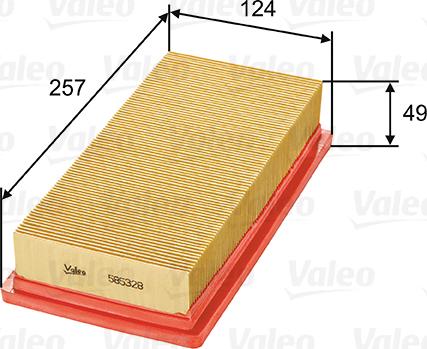 Valeo 585328 - Filtro aria autozon.pro