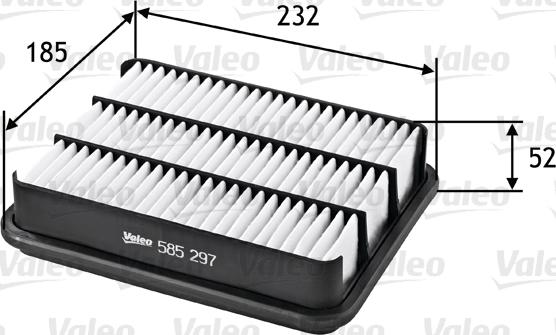 Valeo 585297 - Filtro aria autozon.pro