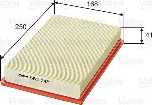 Valeo 585248 - Filtro aria autozon.pro