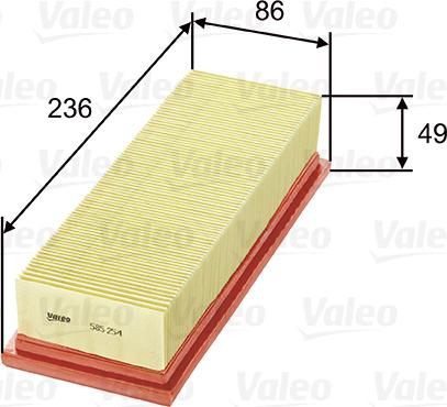 Valeo 585254 - Filtro aria autozon.pro