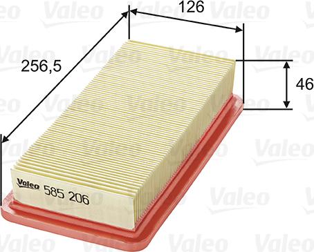 Valeo 585206 - Filtro aria autozon.pro