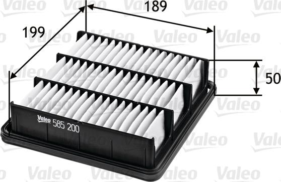 Valeo 585200 - Filtro aria autozon.pro