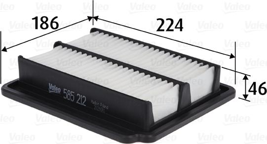 Valeo 585212 - Filtro aria autozon.pro