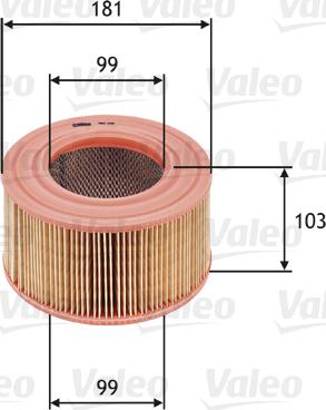 Valeo 585708 - Filtro aria autozon.pro