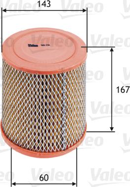 Valeo 585726 - Filtro aria autozon.pro