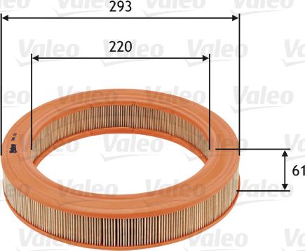 Valeo 585727 - Filtro aria autozon.pro