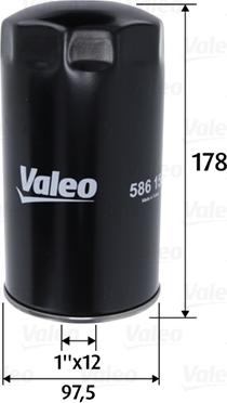 Valeo 586150 - Filtro olio autozon.pro