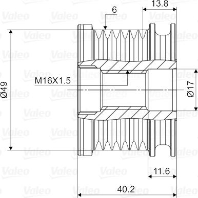 Valeo 588095 - Puleggia cinghia, Alternatore autozon.pro