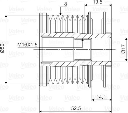 Valeo 588093 - Puleggia cinghia, Alternatore autozon.pro