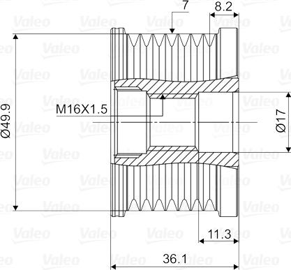 Valeo 588040 - Puleggia cinghia, Alternatore autozon.pro