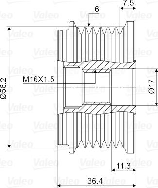 Valeo 588059 - Puleggia cinghia, Alternatore autozon.pro