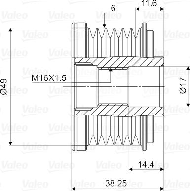 Valeo 588055 - Puleggia cinghia, Alternatore autozon.pro