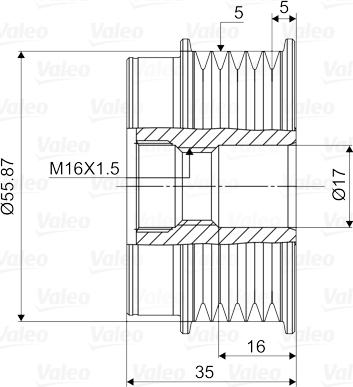 Valeo 588051 - Puleggia cinghia, Alternatore autozon.pro