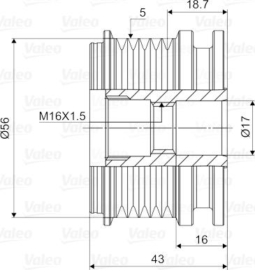 Valeo 588066 - Puleggia cinghia, Alternatore autozon.pro