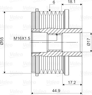 Valeo 588061 - Puleggia cinghia, Alternatore autozon.pro