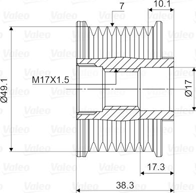 Valeo 588063 - Puleggia cinghia, Alternatore autozon.pro