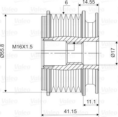 Valeo 588001 - Puleggia cinghia, Alternatore autozon.pro